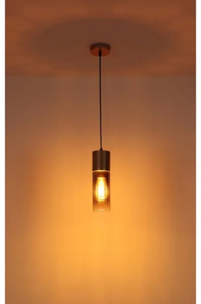 Globo 21000HCA - Lustră suspendată ANNIKA, 1xE27/25W/230V, Ø 10,5 cm