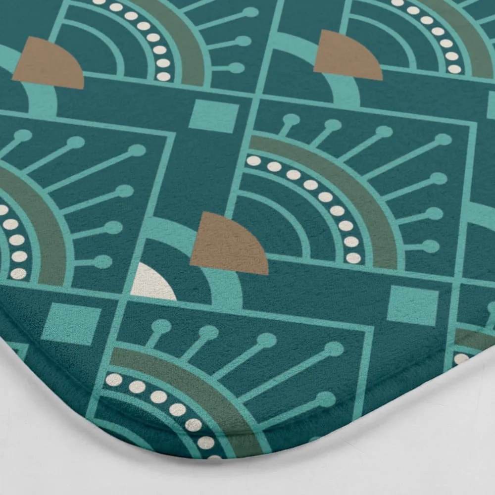 Covoraș de baie petrol pentru WC 45x45 cm Imperia – douceur d'intérieur