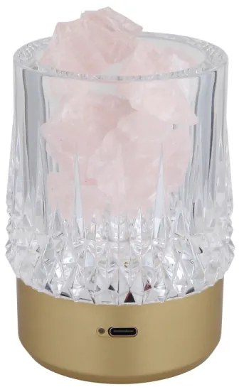 Lampă LED RGB tactilă reîncărcabilă dimabilă de masă Globo 21044 LIZZY LED/1W/5V 1200 mAh auriu