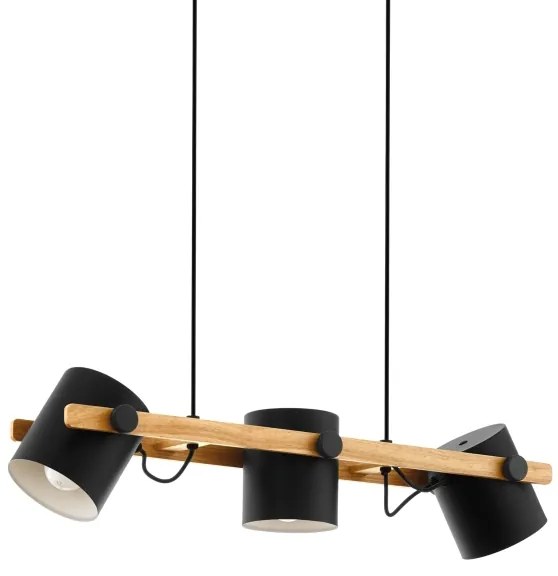 Eglo 43045 - Lustră pe cablu HORNWOOD 3xE27/60W/230V