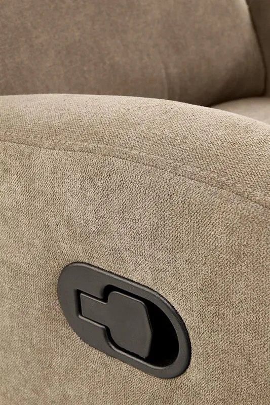 Fotoliu recliner Oslo 1S stofa bej H100 cm