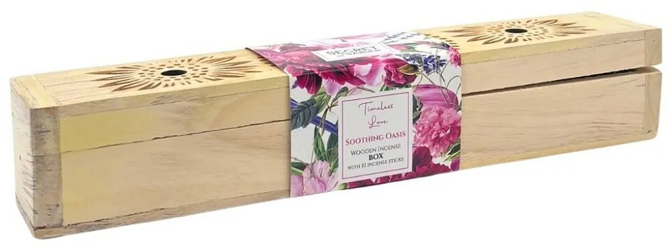 Arome Secret garden cutie de lemn cu bețișoareparfumate Soothing Oasis, 10 bețișoare