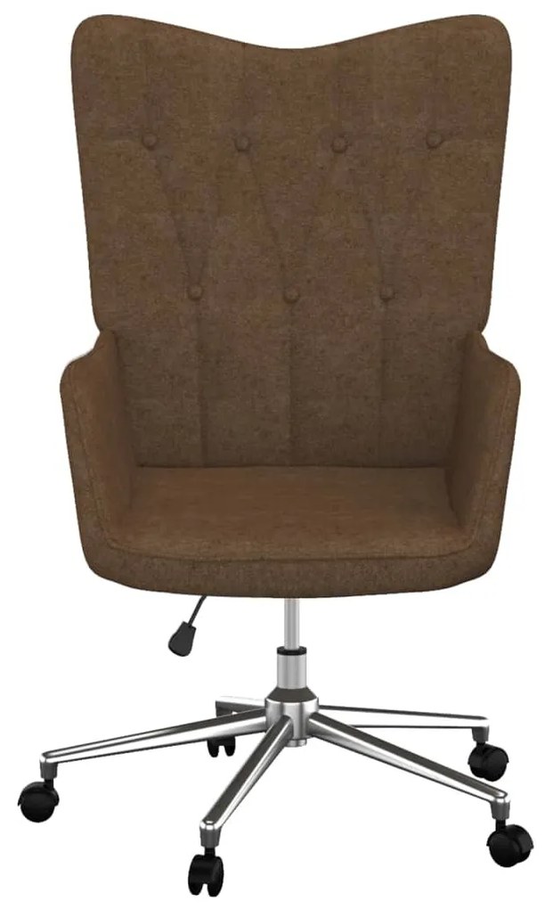 327636 vidaXL Scaun de relaxare, maro, material textil
