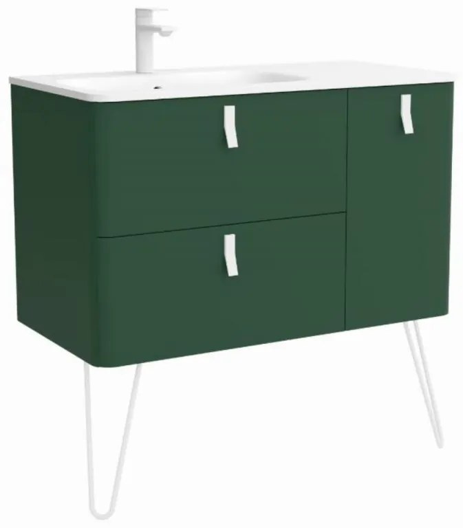 SALGAR Mobilier baie, salgar, uniiq, dreapta, green, 90 cm(nu include manere si picioare)