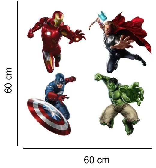 Sticker perete Personaje Avengers 2