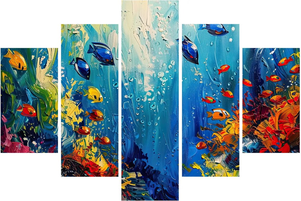 Tablou - Pictura lumii subacvatice (150x105 cm)