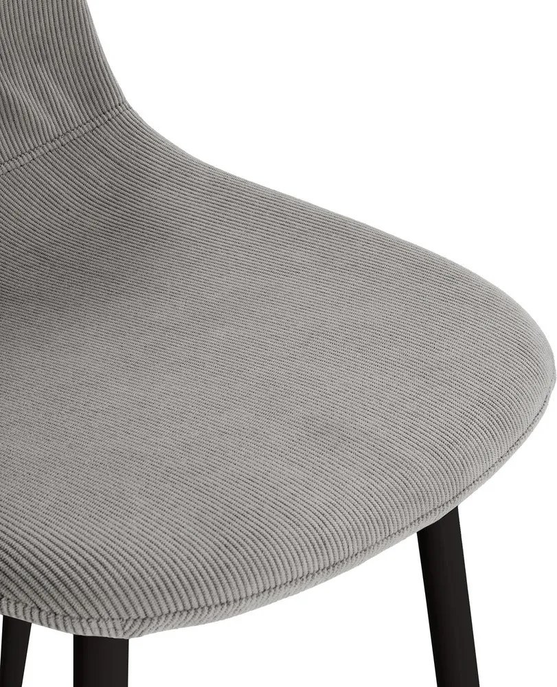 Scaune de dining gri-deschis 4 buc. tapițate Minka – Marckeric