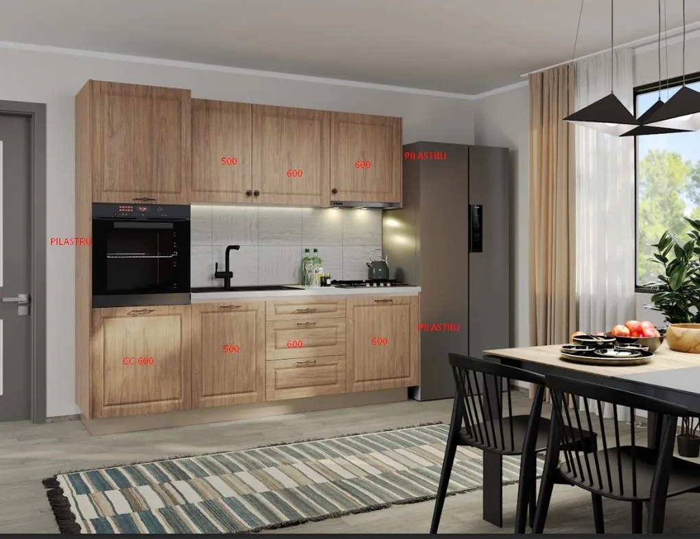 Set Mobila Bucatarie Cucina 234 cm C6