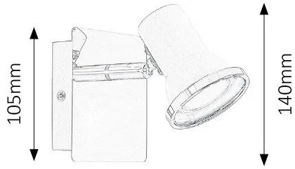 Aplica LED cu spot directionabil pentru baie IP44 Steve 5497 RX
