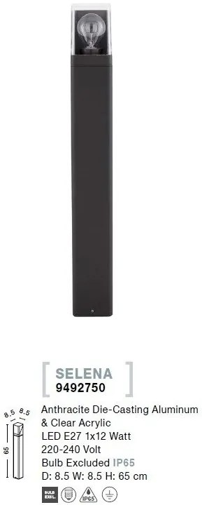 Stalp mediu pentru iluminat exterior IP65 SELENA