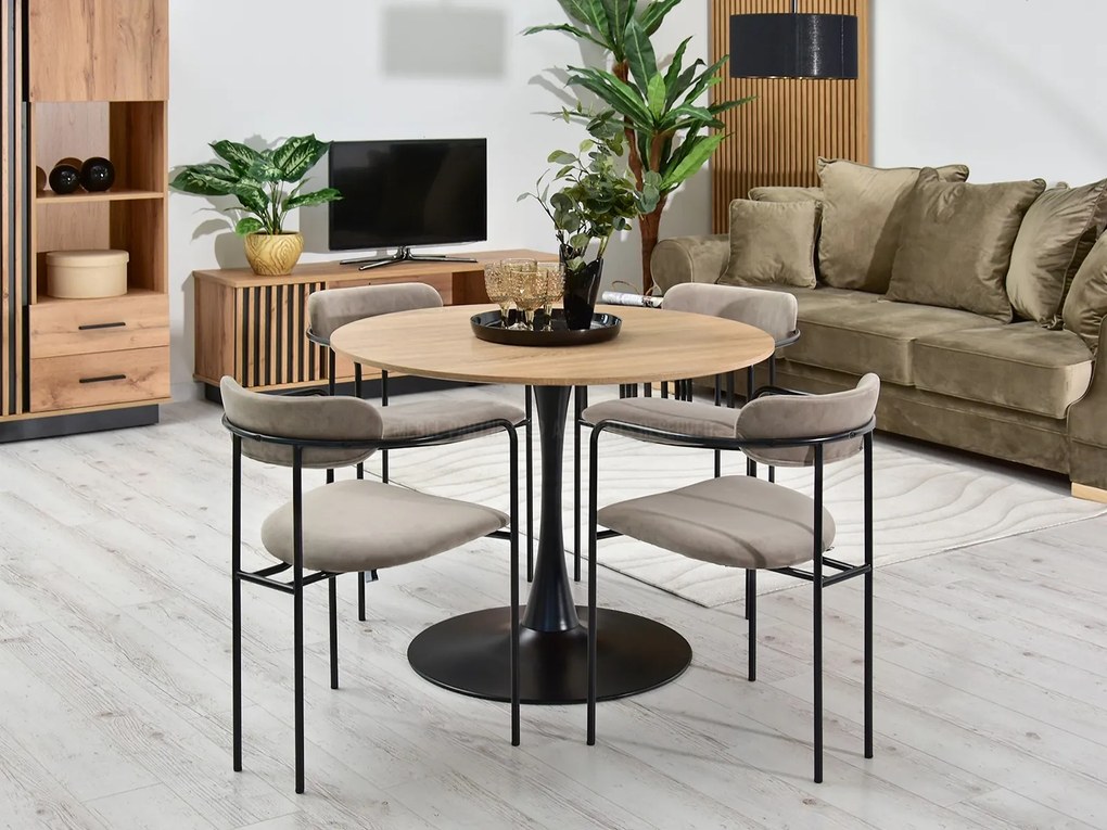 Scaun Magnus (bej + negru). Promo -24%. 1111140