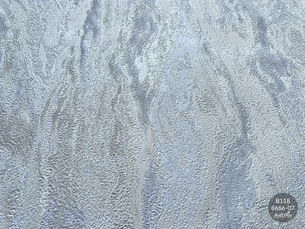 Tapet de lux albastru texturat, vinil, model Carrara