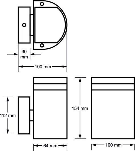 Aplică perete exterior KORTEK 1xGU10/30W/230V IP54 gri
