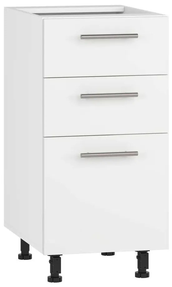 Dulap de jos Vento D3S-40/82, alb mat