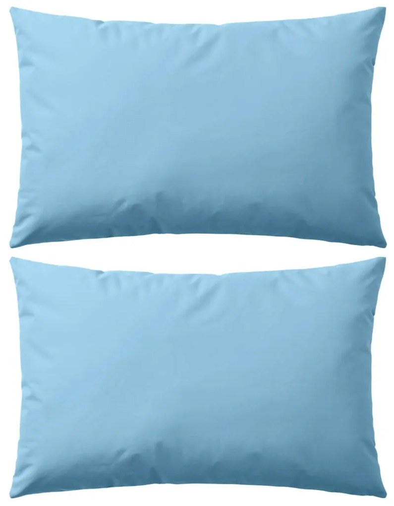 vidaXL Perne de exterior, 2 buc., albastru deschis, 60 x 40 cm