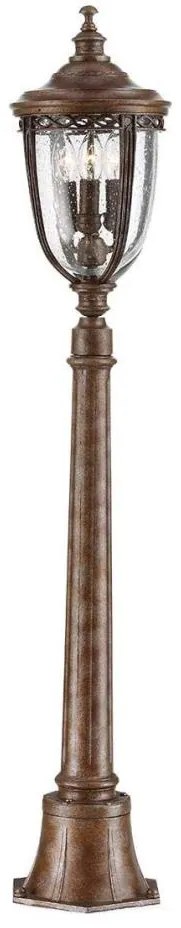 Lampă de exterior Feiss FE-EB4-M-BRB ENGLISH BRIDLE 3xE14/60W/230V IP44