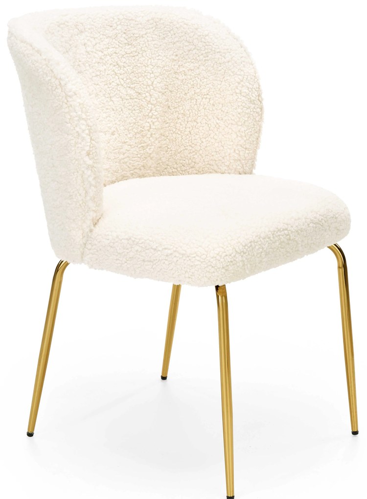 Scaun de sufragerie Krishna (crem + auriu). Promo -6%. 1039648