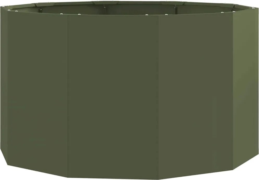 vidaXL Jardinieră Verde măsliniu 90 x 90 x 50 cm Oțel
