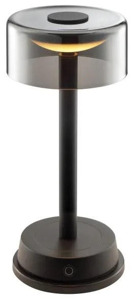 Brilliant - Lampă de birou LED RAZOR, 2,5W/5V, 2700K, IP44, neagră, încărcabilă, cu control tactil și dimmer