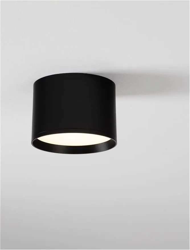 Spot aplicat, Plafoniera LED Ziaza negru, 12cm