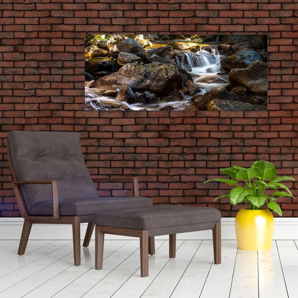 Tablou cu râul pietros (120x50 cm)