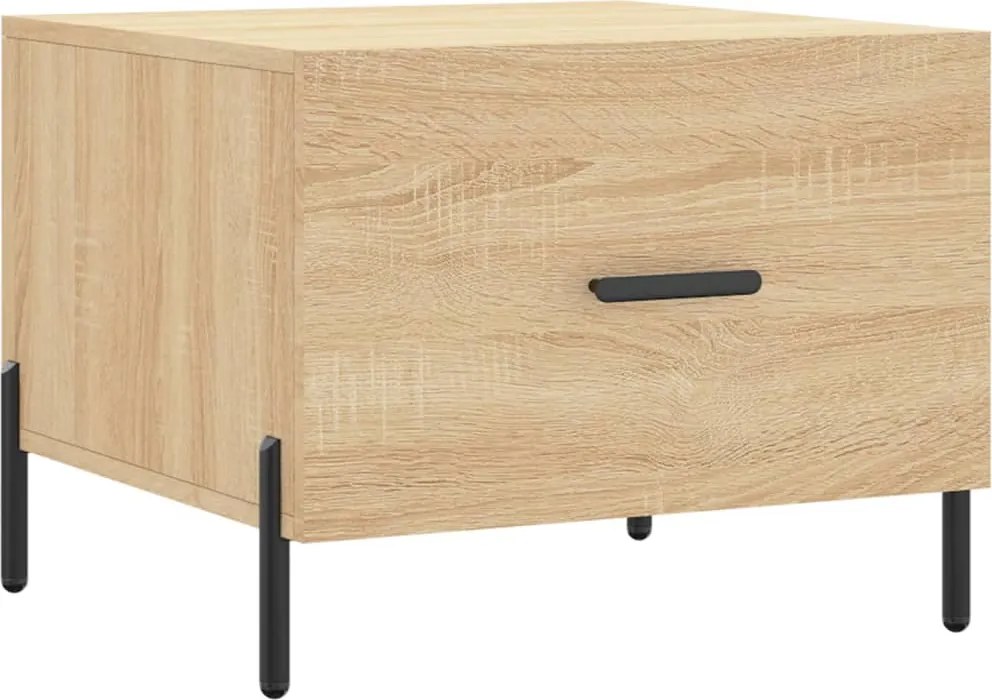 vidaXL Măsuță de cafea, stejar sonoma, 50x50x40 cm, lemn prelucrat