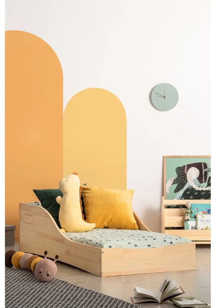 Pat din lemn de pin pentru copii Adeko Pepe Colm, 90 x 200 cm