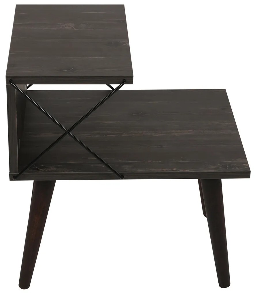 Măsuță de noptieră Cross Dark Brown