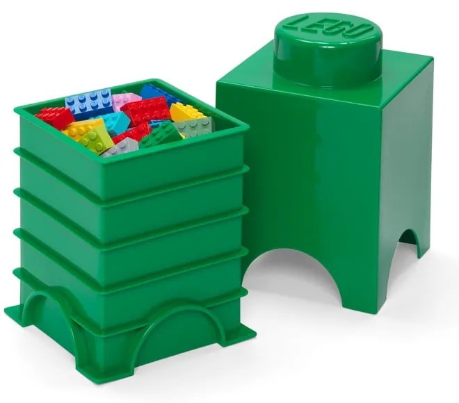 Cutie depozitare LEGO®, verde