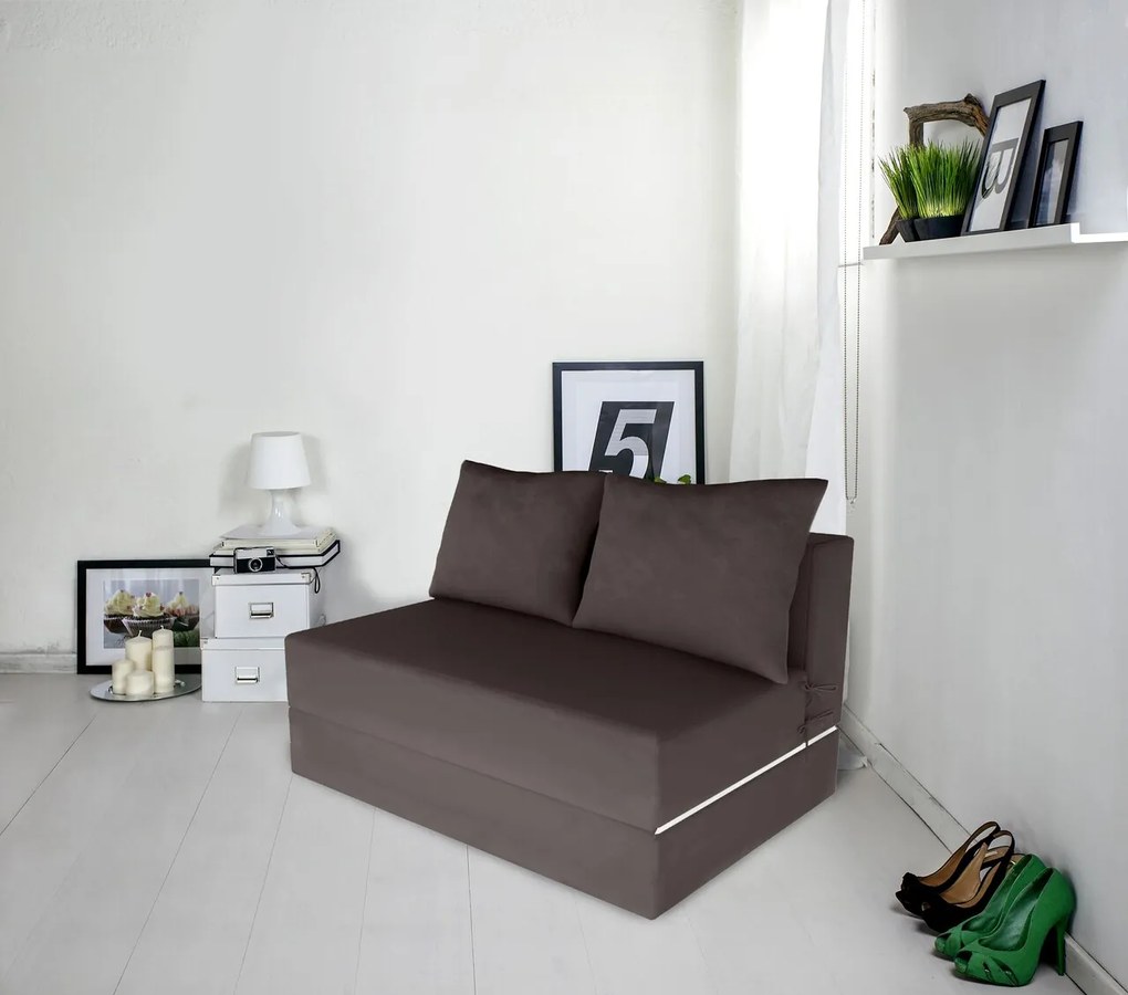 Canapea extensibila Urban Living, 136x80x40 cm, Gri