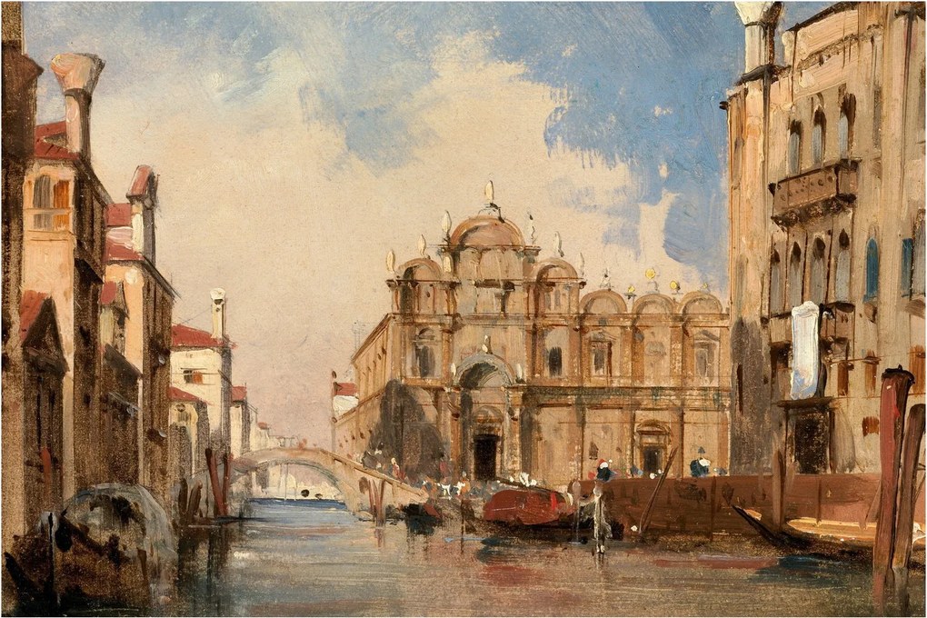 Tablou - Jules-Romain Joyant, The Scuola di San Marco, Venice, reproducere (90x60 cm)