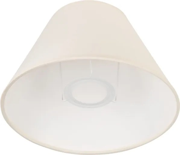 Abajur de schimb JUTA, E27, Ø 19 cm, crem