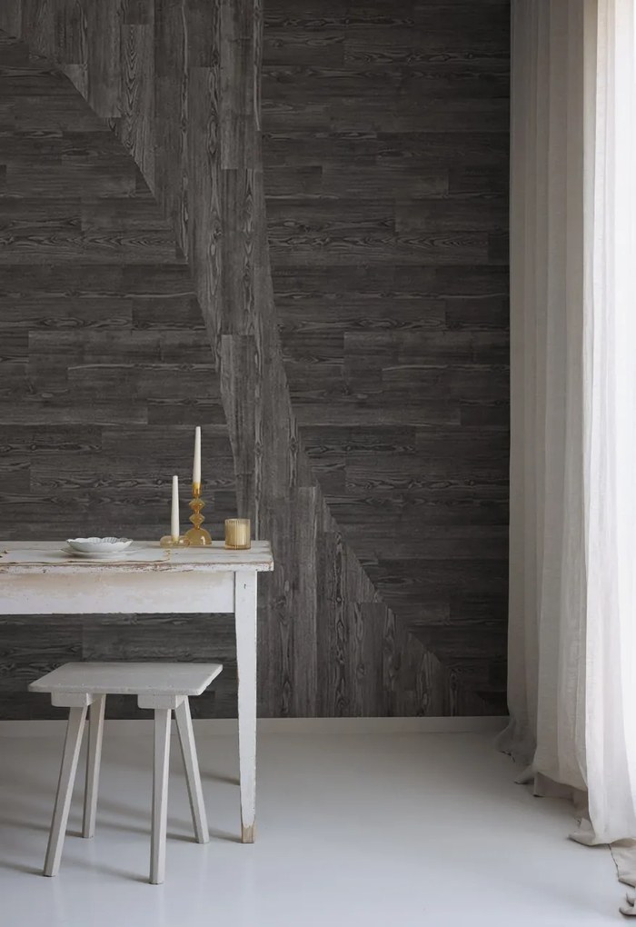 Fototapet, Woodline, Gray, Rebel Walls