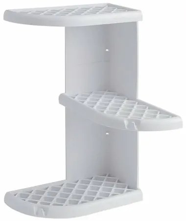 Raft de colț GEDY 8579 Oscar pentru duș 23 x 37,5x 23 cm, plastic ABS, alb