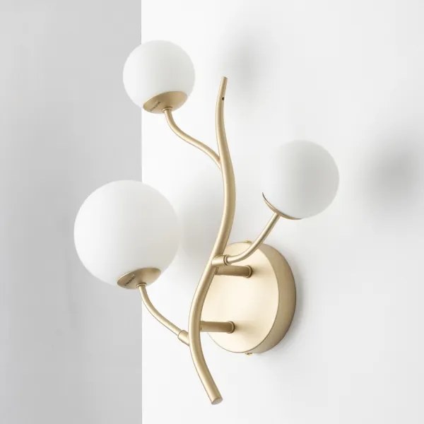 Aplică LED Brilagi MISTEL 3xG9/3W/230V auriu/alb