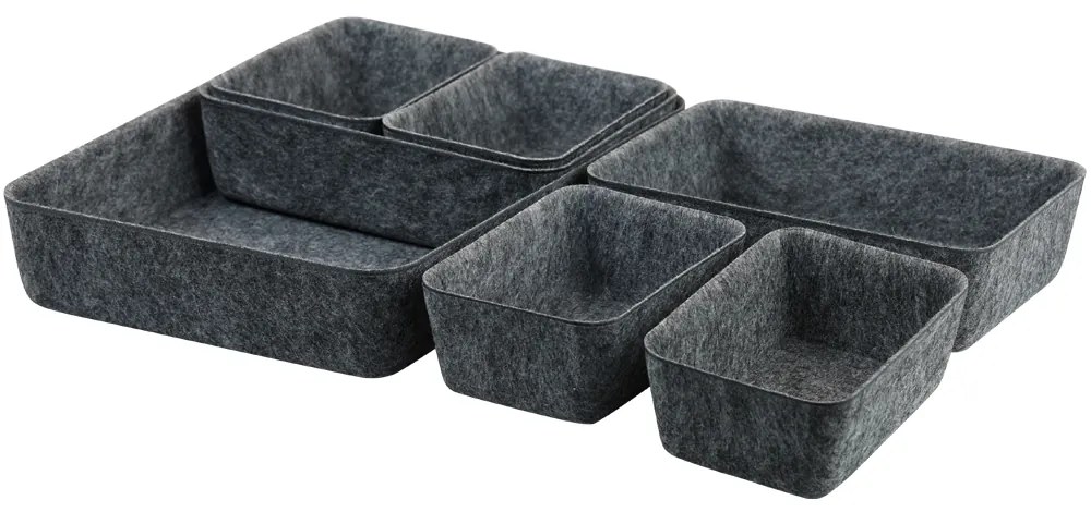 Set de organizatoare din fetru în dimensiuni diferite