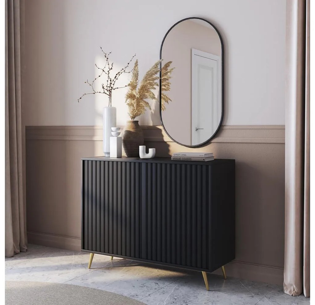 Dulap Biel B1 (negru + auriu). 1098850