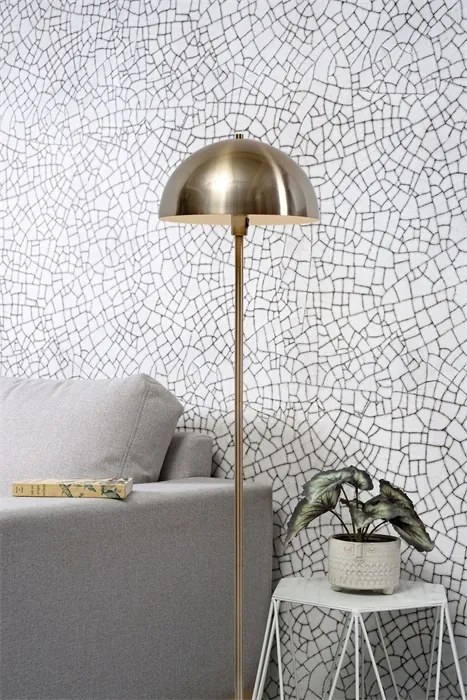 Lampadar auriu cu baza din marmura Toulouse