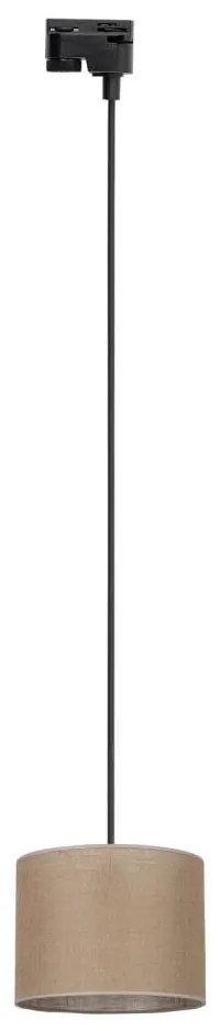 Lustră pe cablu pentru sistem de șină TRACER 1xE27/15W/230V d. 20 cm negru/maro