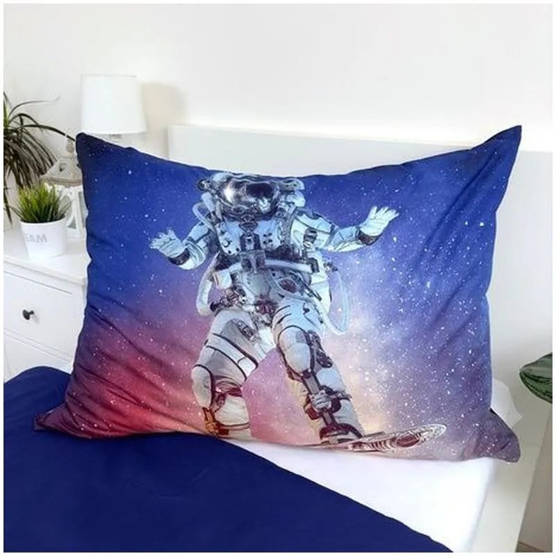 Astronaut Surf lenjerie de pat 140×200cm, 70x90 cm microfibră