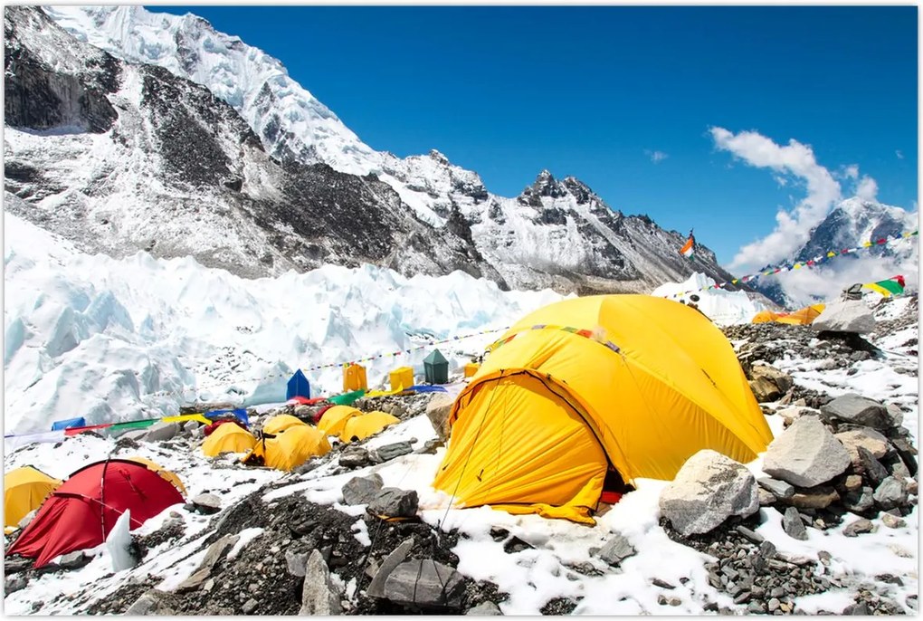 Tablou - Camping la munte (90x60 cm)