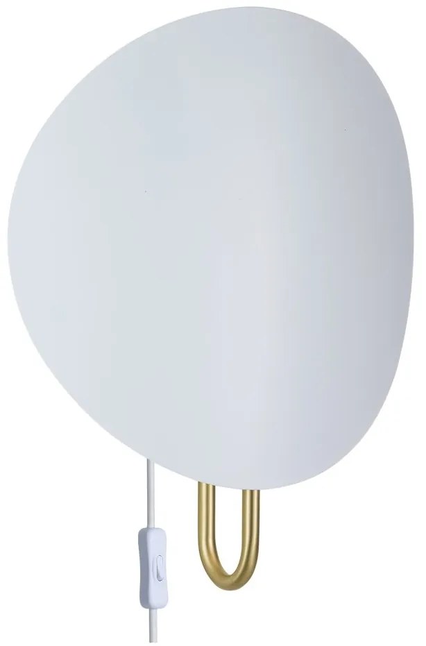 Aplica de perete ambientala design nordic Spargo alb/alama