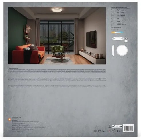 Plafonieră LED Ledvance ORBIS HELMAN LED/36W/230V d. 48,5 cm argintiu