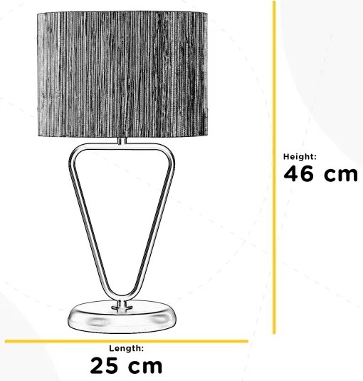 Lampă de masă ONLI MADU 1xE27/22W/230V 46 cm