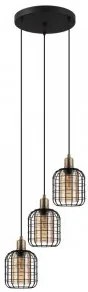 Suspensie vintage 3 becuri E27 Chisle 43499 Eglo
