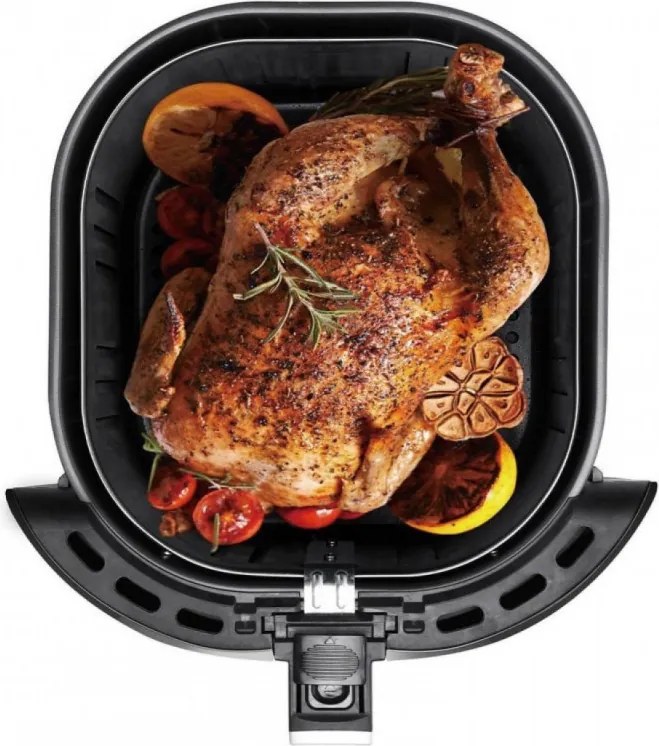 La mâna a doua: Friteuza cu aer cald Oliver Voltz OV51980F, 1800W, 7.7 L, 8 programe, Timer, Negru