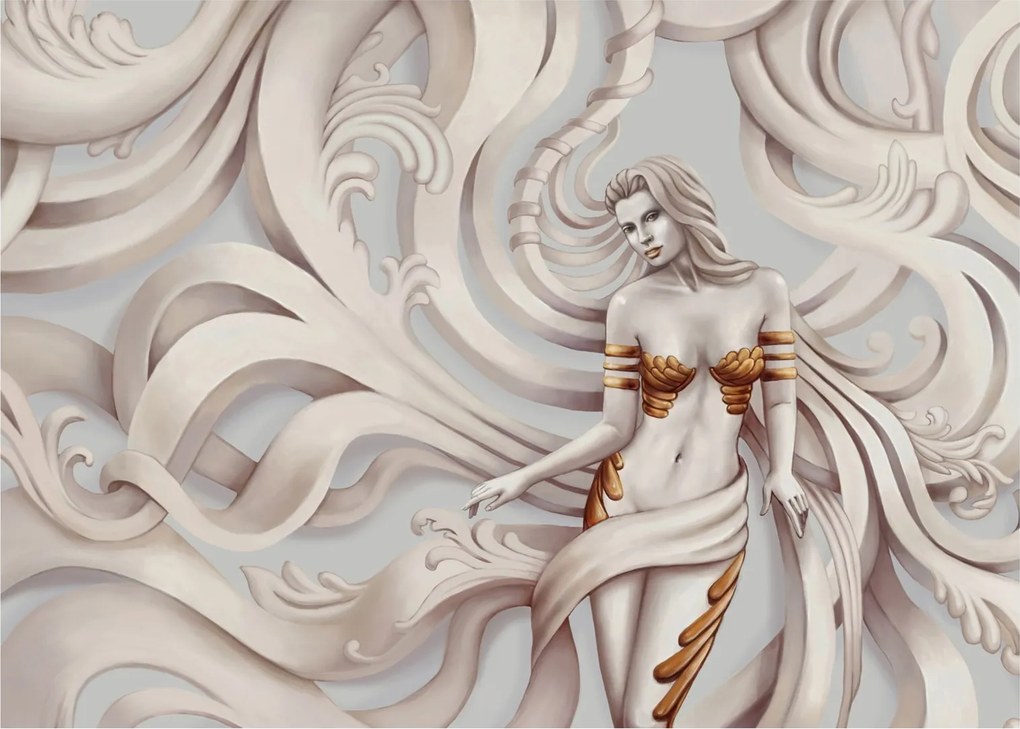 Tablou - Zeița motiv floral (70x50 cm)