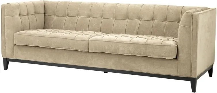 Canapea design modern, elegant cu tapiterie din catifea ALDGATE bej 110192 HZ