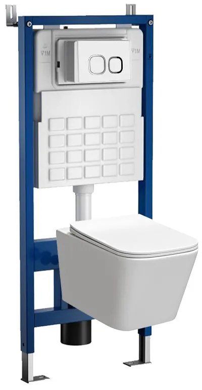 Set rezervor WC montat pe perete Roya Tinos 83W