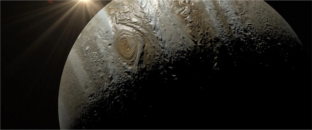 Tablou cu planetă în cosmos (120x50 cm)